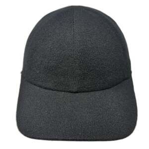 Quince Baseball Cap Black XS/S Cashmere Knit Sherpa Lined Leather Strap hat